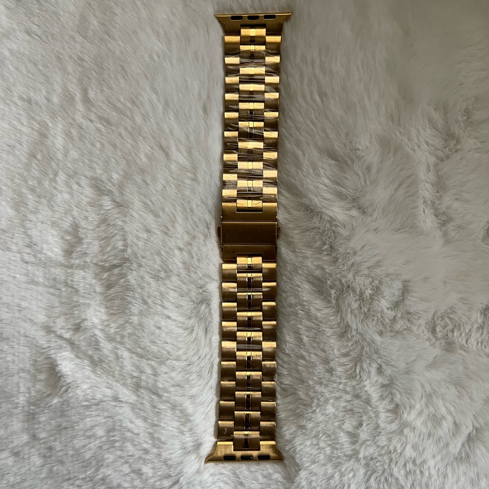 Gold Stainless Steel Watch Band